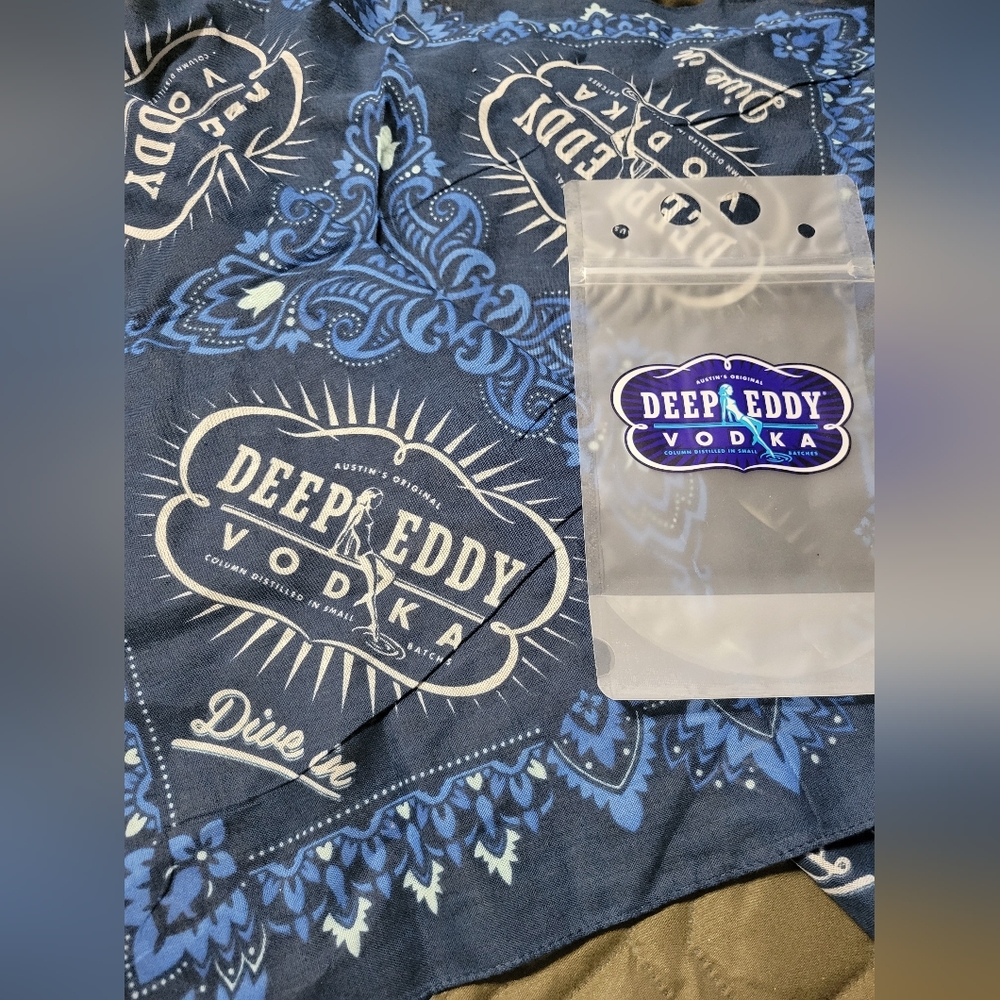 Deep Eddy Vodka Bandana Blue DIVE IN